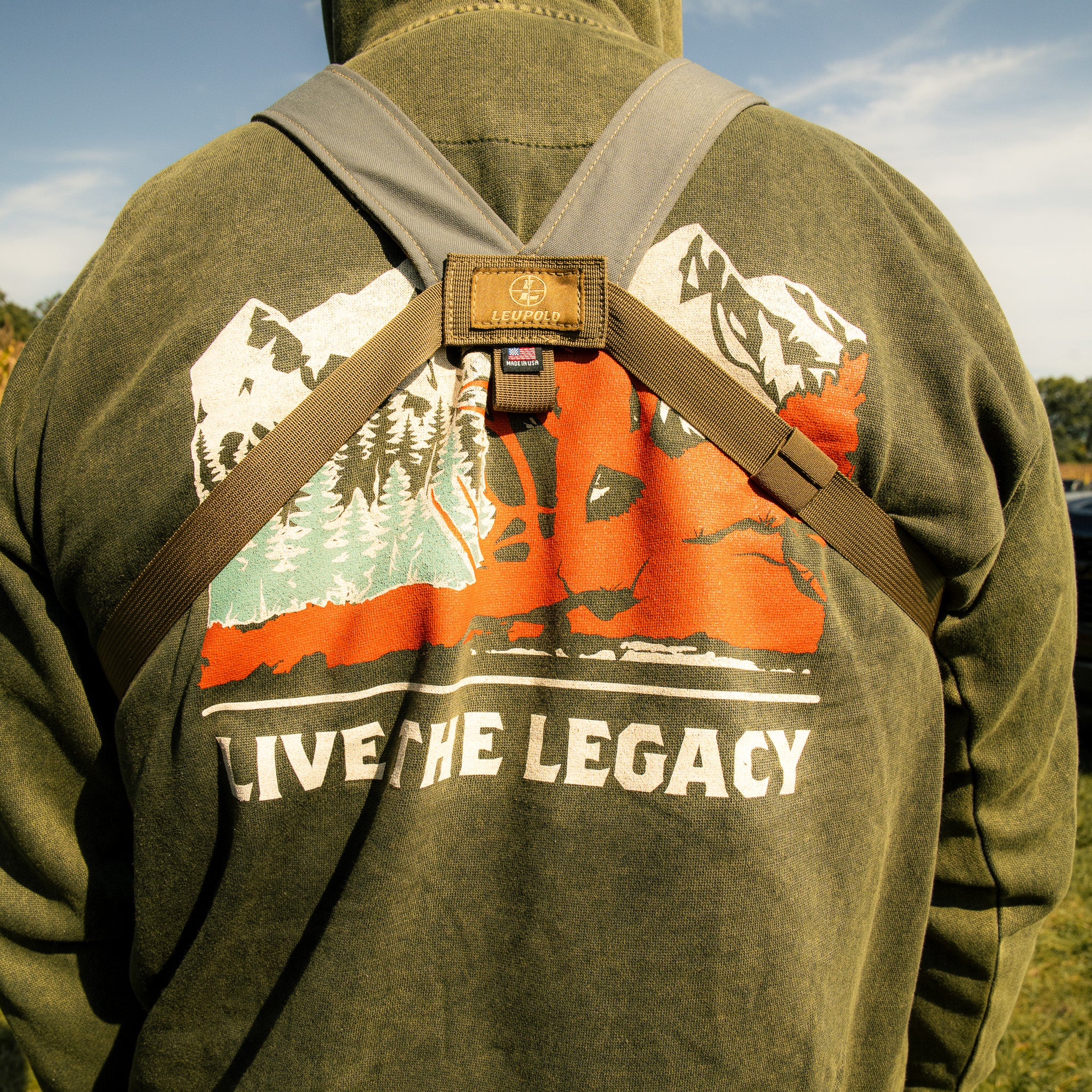 Live the Legacy Mountain Landscape Hooded Sweatshirts - Image 3