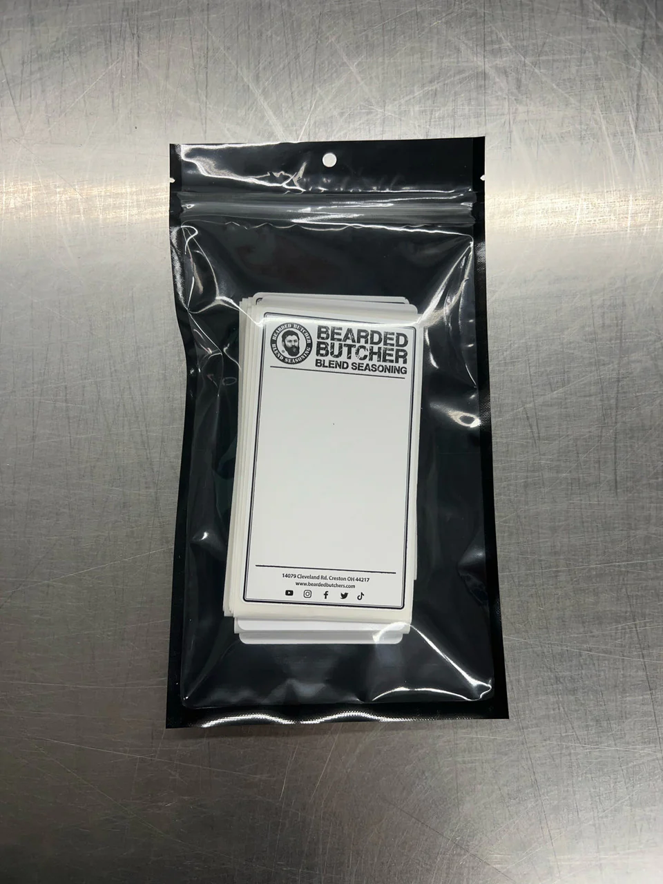 50 Pack of Bearded Butcher Blank Labels - Image 2